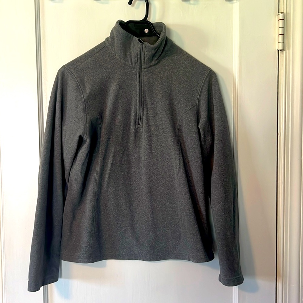 Lands end gray fleece